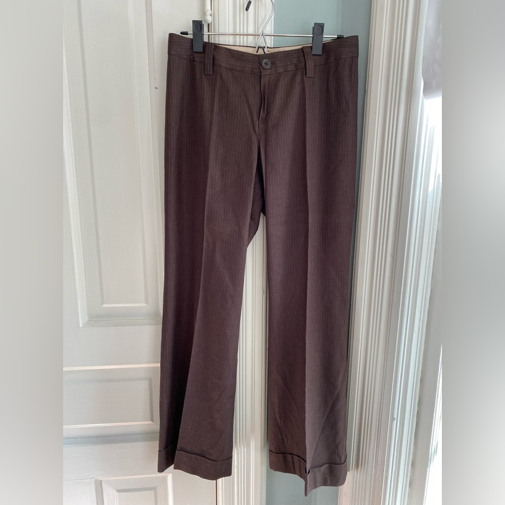 Banana Republic 4P Jackson brown pinstripe trousers